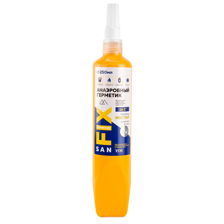 Герметик анаэробный 250,желтый,SANFIX