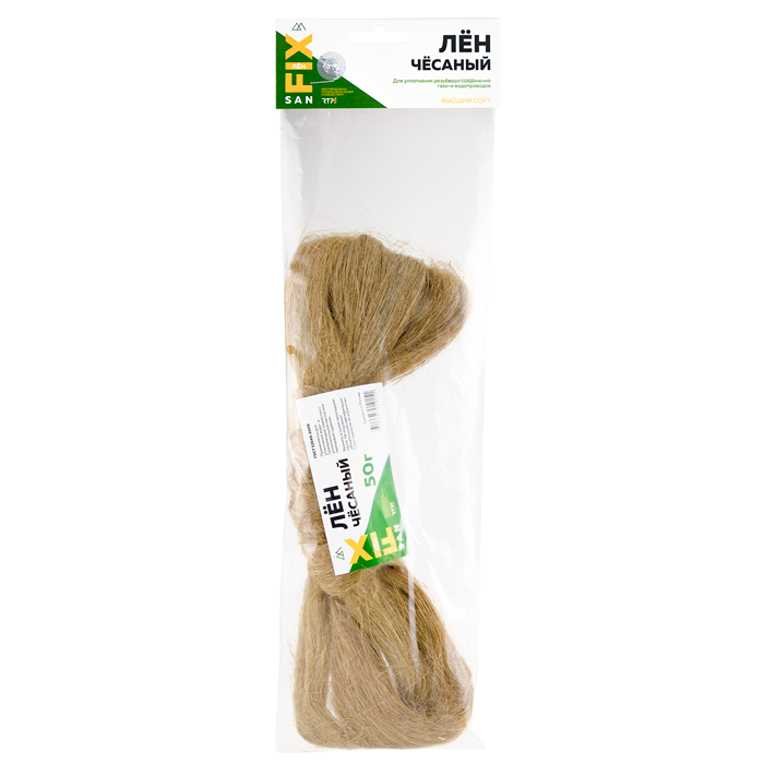 Лён сантехнический чесаный 50 гр., SANFIX