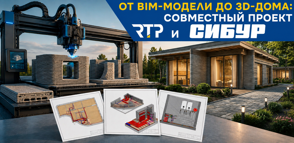 РТП и Сибур строят дом с использованием 3Д-принтера