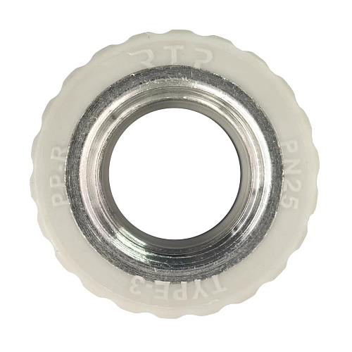 Муфта комбинированная PPR внутренняя резьба 25х1/2, серый, РТП