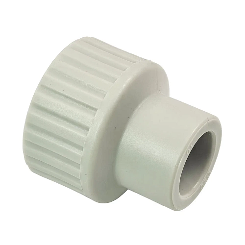 Муфта комбинированная PPR внутренняя резьба 20х3/4,  серый, РТП