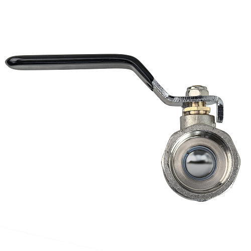 Кран шаровой ГОСТ ручка рычаг, латунь, внутренняя/внутренняя резьба  3/4",PN40 никель, RTP