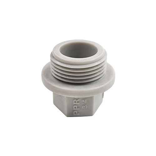 Заглушка резьбовая PPR 3/4", PN25 серый, РТП