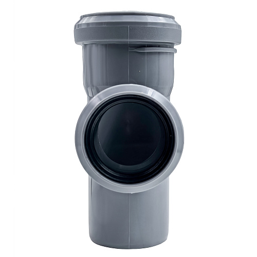 Тройник ВК ПП 50/40х87, серый,РТП