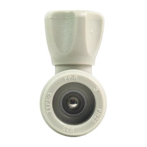 Кран шаровой для радиатора прямой PPR 25х3/4,  серый, РТП