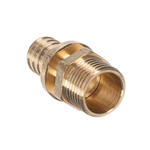 Муфта аксиальная, латунь, наружная резьба,20х1/2", желтый, RTP