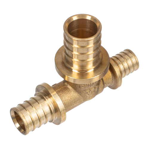 Тройник переходной аксиальный, латунь,20х25х16, желтый, RTP