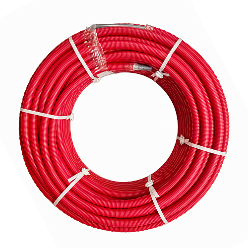 Труба EVOH PE-Xa в гофроизоляции 20х2,8х28, 100м красная, RTP