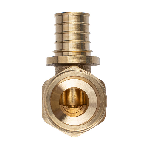 Угольник аксиальный, латунь, наружная резьба,20х3/4", желтый, RTP