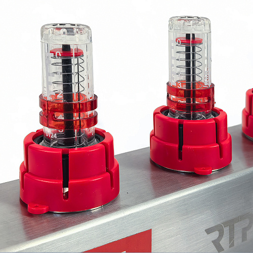 Коллекторная группа с расходомером и кронштейном (евроконус 3/4") нержавеющая сталь SUS 304 1"х12 выходов, RTP