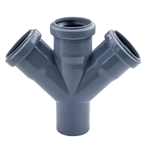 Крестовина одноплоскостная ВК ПП 50/50/50х45, серый,РТП