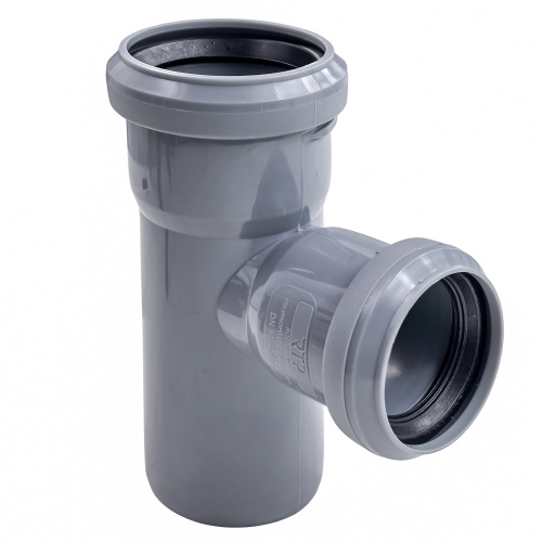Тройник ВК ПП 50/40х87, серый,РТП