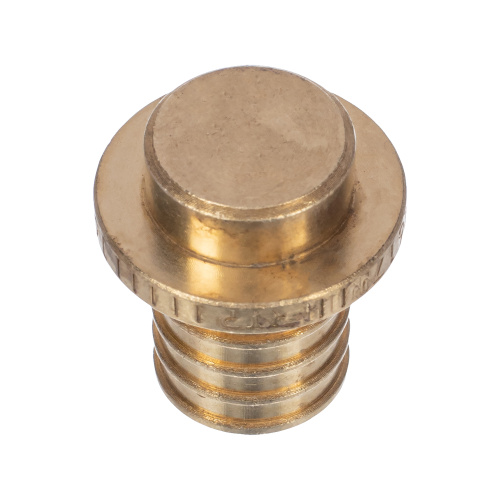 Заглушка аксиальная, латунь,16, желтый, RTP