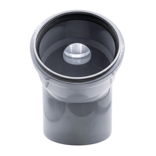 Отвод фронтальный с выходом вверх ВК ПП 110/50х45, серый,РТП