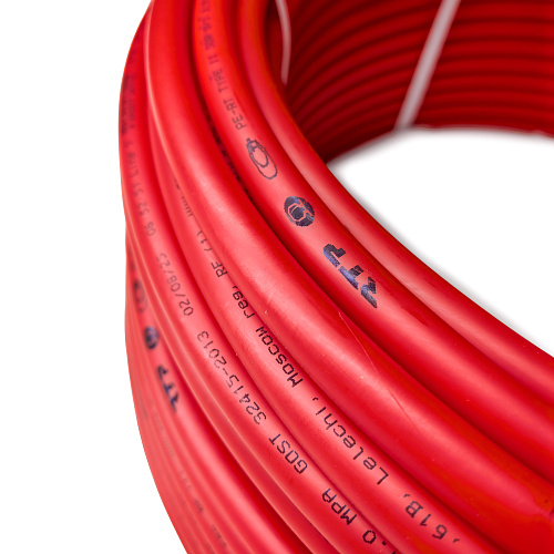 Труба PERT 16х2,0х100, красный, РТП