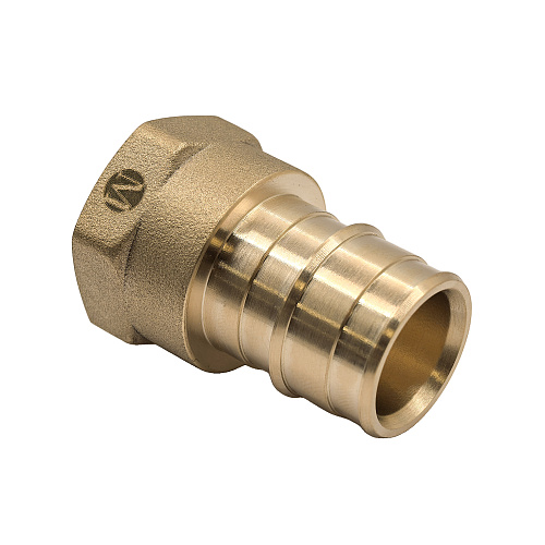 Муфта радиальная, латунь, внутренняя резьба,25х3/4", желтый, RTP