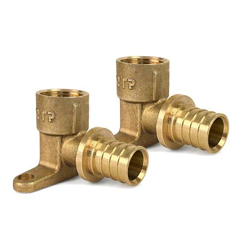 Водорозетка аксиальная, латунь, внутренняя резьба,20х1/2", желтый, RTP