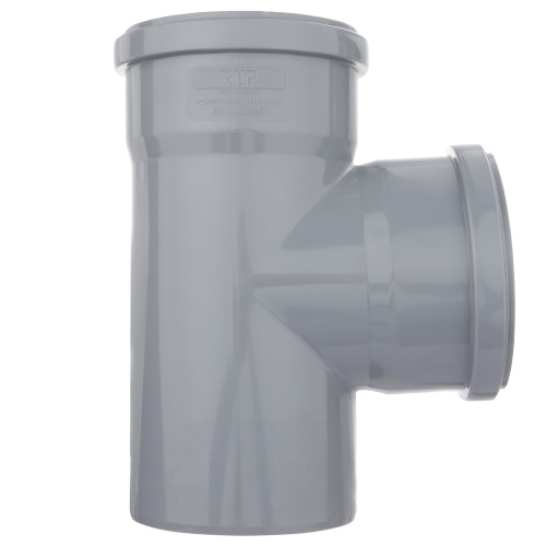 Тройник ВК ПП 110/110х87, серый,РТП