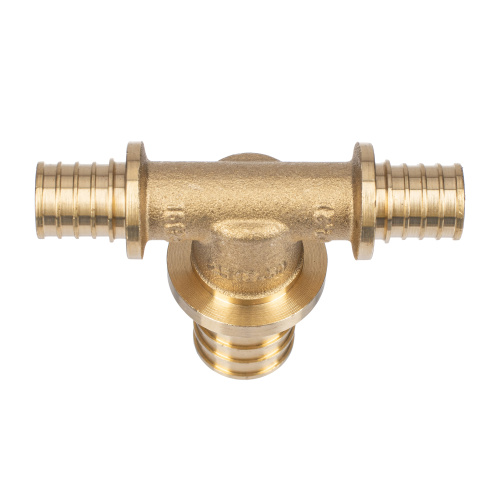 Тройник переходной аксиальный, латунь,16х25х16, желтый, RTP