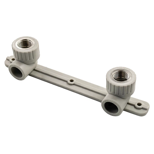 Угольник комбинированный под смеситель PPR внутренняя резьба 20х 1/2,  серый, РТП