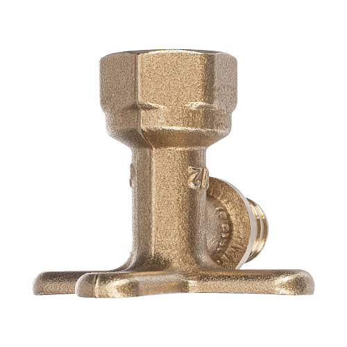 Водорозетка аксиальная, латунь, внутренняя резьба,16х1/2", желтый, RTP