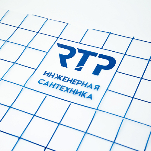 Плёнка для теплого пола текстурная с разметкой 1,05 м х 0,15 мм х 200 м, прозрачная, RTP