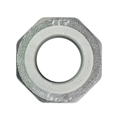 Муфта комбинированная разъемная (Американка) PPR внутренняя резьба 25х 3/4, серый, RTP