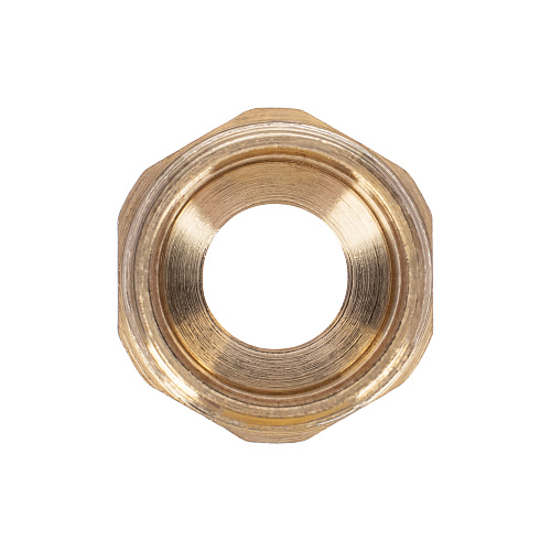 Муфта аксиальная, латунь, наружная резьба,20х3/4", желтый, RTP