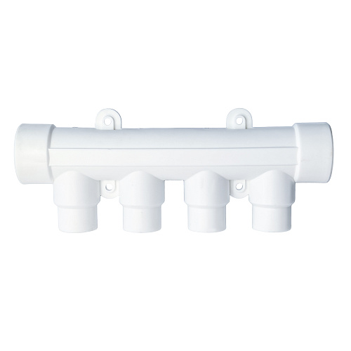 Коллектор с шаровым краном синий PPR 32х20/4,  белый, RTP