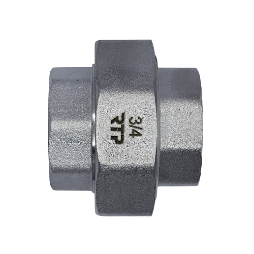 Американка прямая, латунь, внутренняя/внутренняя резьба  3/4", еврослот, никель, RTP