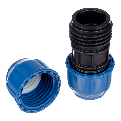 Муфта компрессионная, полипропилен 32, для полиэтиленовых труб, РТП