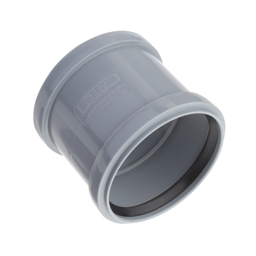 Муфта соединительная (с перегородкой) ВК ПП 110, серый,РТП