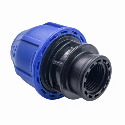 Муфта компрессионная, полипропилен внутренняя резьба 25х 1/2", для полиэтиленовых труб, РТП