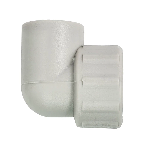 Угольник комбинированный PPR внутренняя резьба 20х 1/2,  серый, РТП