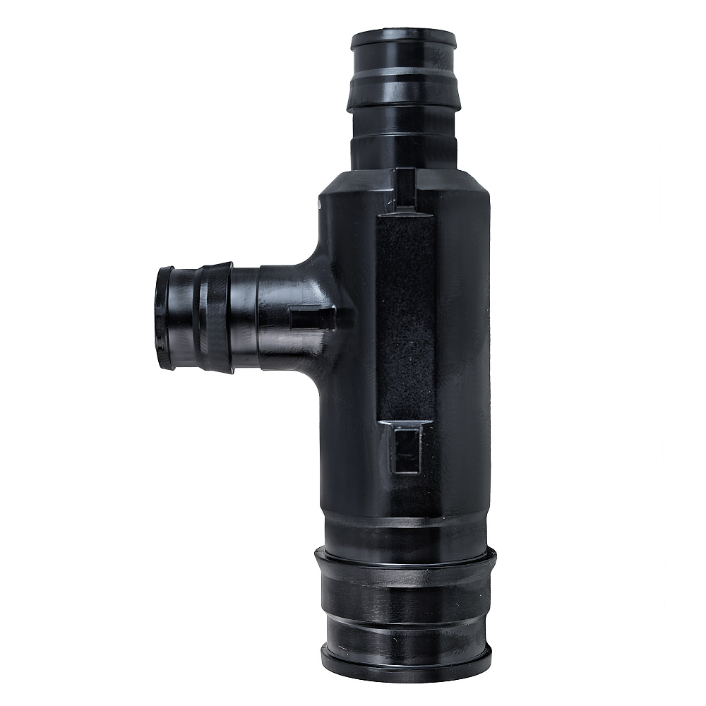 Тройник переходной радиальный PPSU 25x16x16, черный,RTP