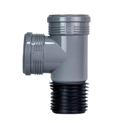 Тройник восстановитель раструба ВК ПП 110/100х96, серый,РТП