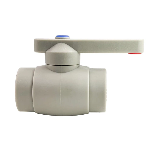 Кран шаровой стандартный проход PPR 32,  серый, РТП