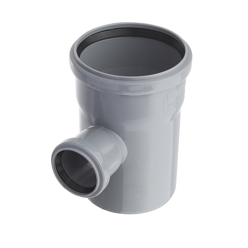 Тройник ВК ПП 110/50х87, серый,РТП