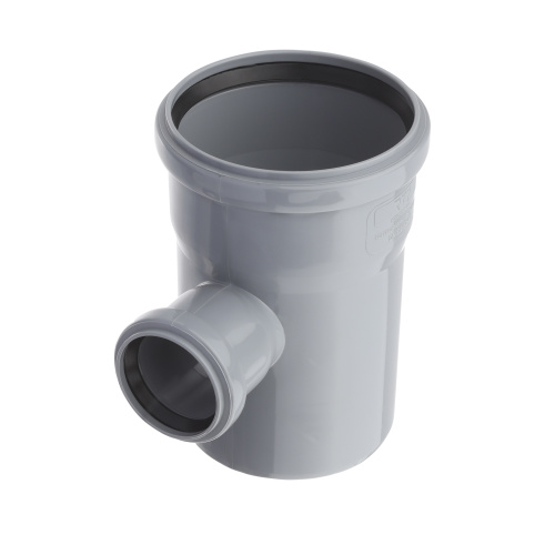 Тройник ВК ПП 110/50х87, серый,РТП