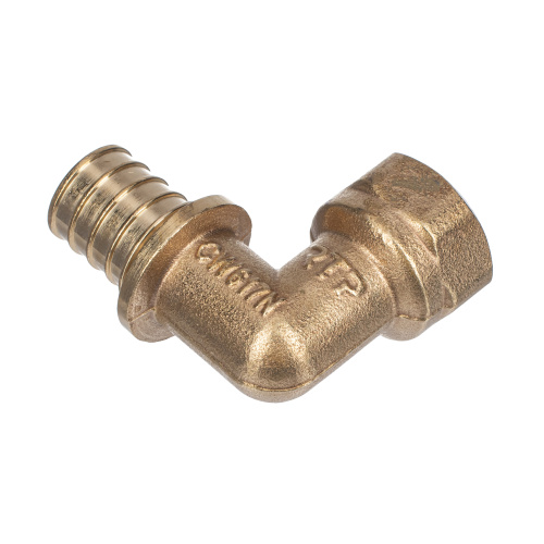 Угольник аксиальный, латунь, внутренняя резьба,20х1/2", желтый, RTP