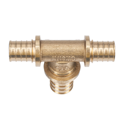 Тройник переходной аксиальный, латунь,20х25х20, желтый, RTP