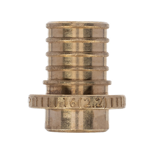 Заглушка аксиальная, латунь,16, желтый, RTP