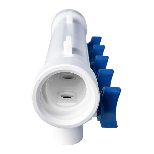 Коллектор с шаровым краном универсальный PPR 40х20/5, бел, RTP