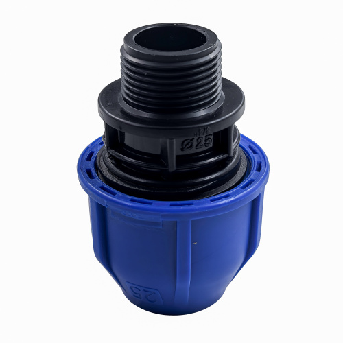 Муфта компрессионная, полипропилен наружная резьба 25х 3/4", для полиэтиленовых труб, РТП