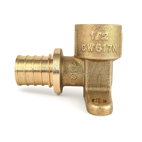 Водорозетка аксиальная, латунь, внутренняя резьба,20х1/2", желтый, RTP