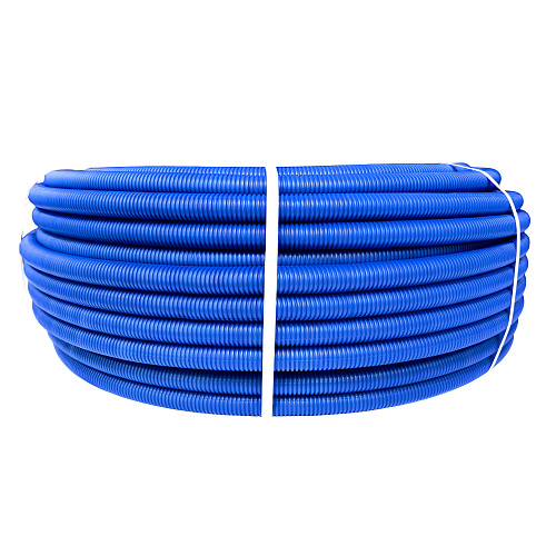 Труба EVOH PE-Xa в гофроизоляции 20х2,8х28, 100м синяя, RTP