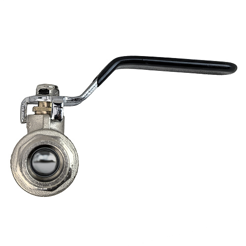 Кран шаровой ГОСТ ручка рычаг, латунь, внутренняя/наружная резьба 1",PN40 никель, RTP