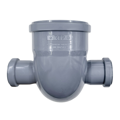 Отвод левый/правый ВК ПП 110/50х87, серый,РТП