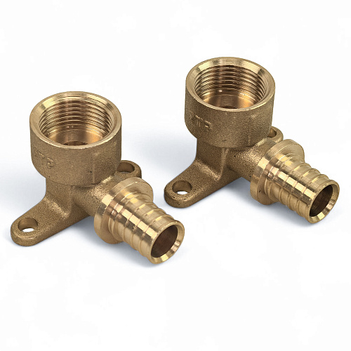 Водорозетка аксиальная, латунь, внутренняя резьба,16х3/4", желтый, RTP