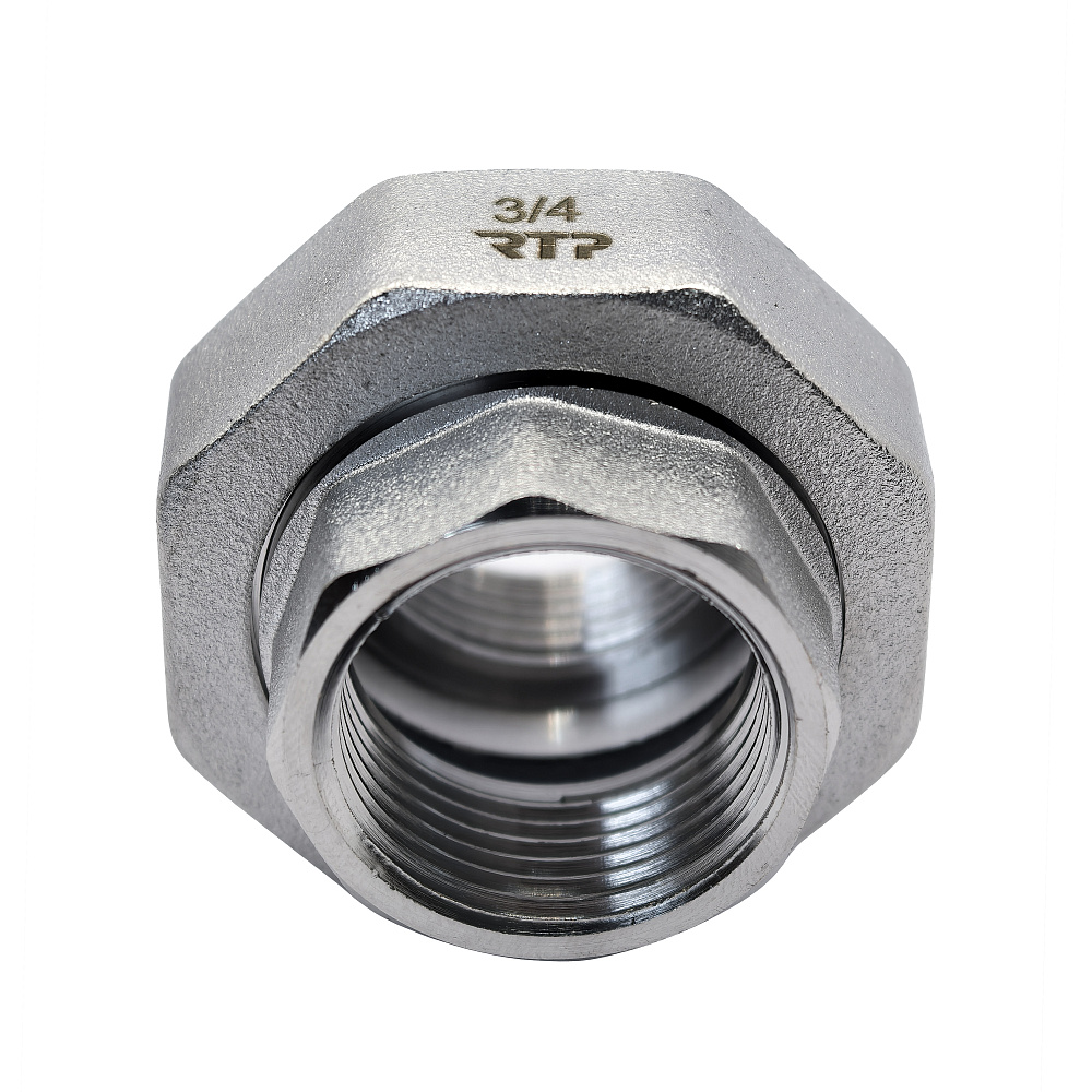 Американка прямая, латунь, внутренняя/внутренняя резьба 3/4", никель, RTP